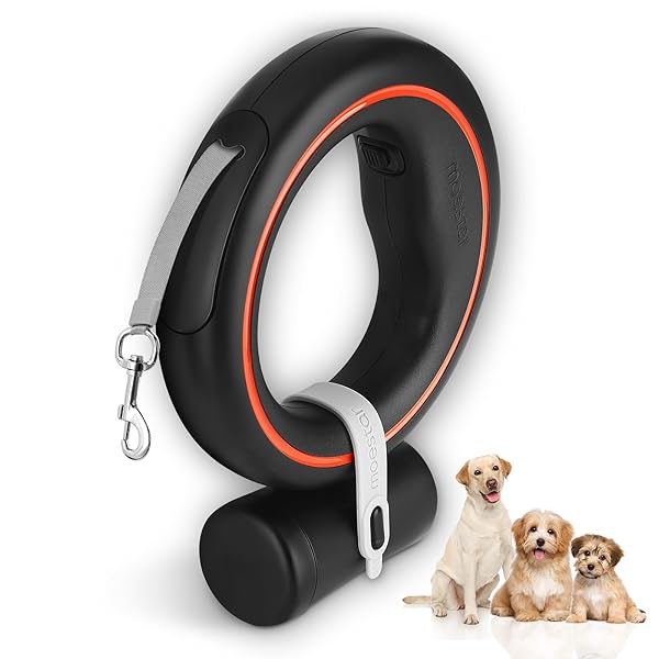 MOESTAR UFO RETRACTABLE DOG LEASH HANDS FREE WEARABLE...