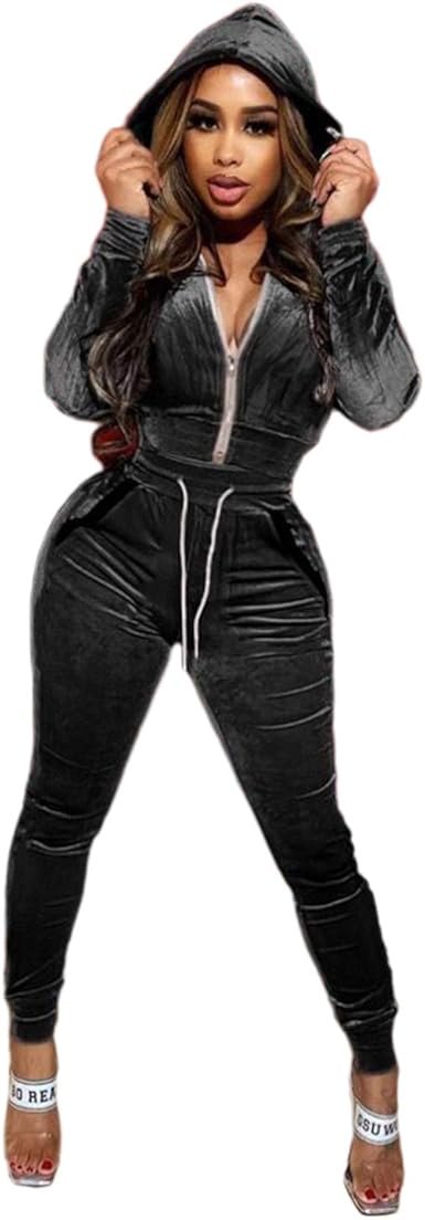 2 piece velvet tracksuit
