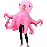 Spinosaurus Inflatable Octopus Costume for Adult Inflatable Halloween Costumes Funny Blow Up Sea Animal Costumes for Men Women