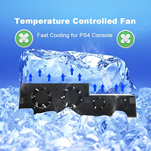 Coween Playstation Cooler Pad Ps4 Console External Turbo Usb - Main Image