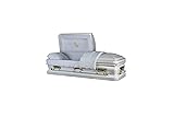 Onyx White Metal Casket
