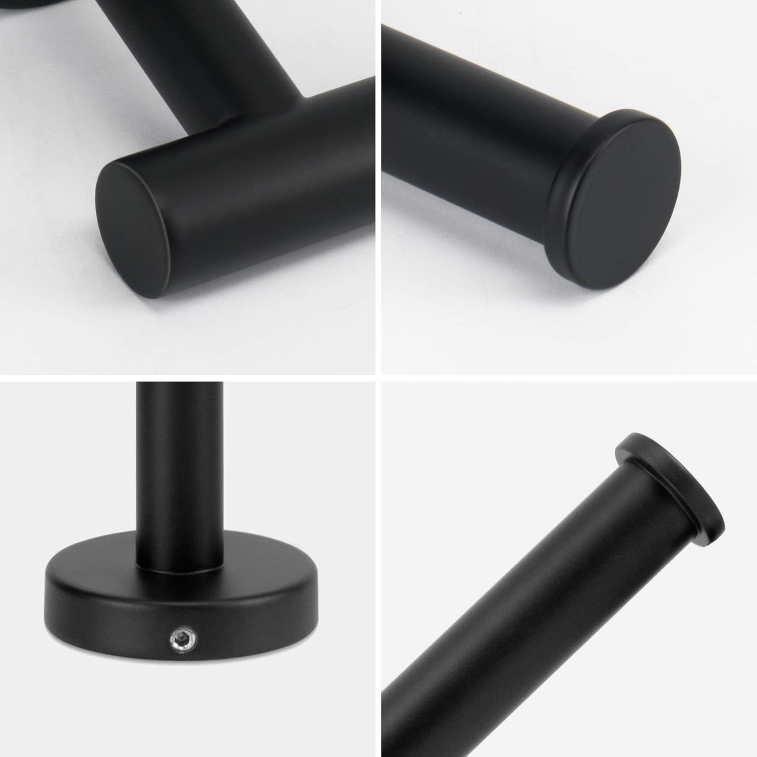 NearMoon Bathroom Toilet Paper Holder, Premium SUS304 Stainless Steel Rustproof Wall Mounted Toilet Roll Holder for Bathroom, Kitchen, Washroom (Matte Black): Kitchen & Dining