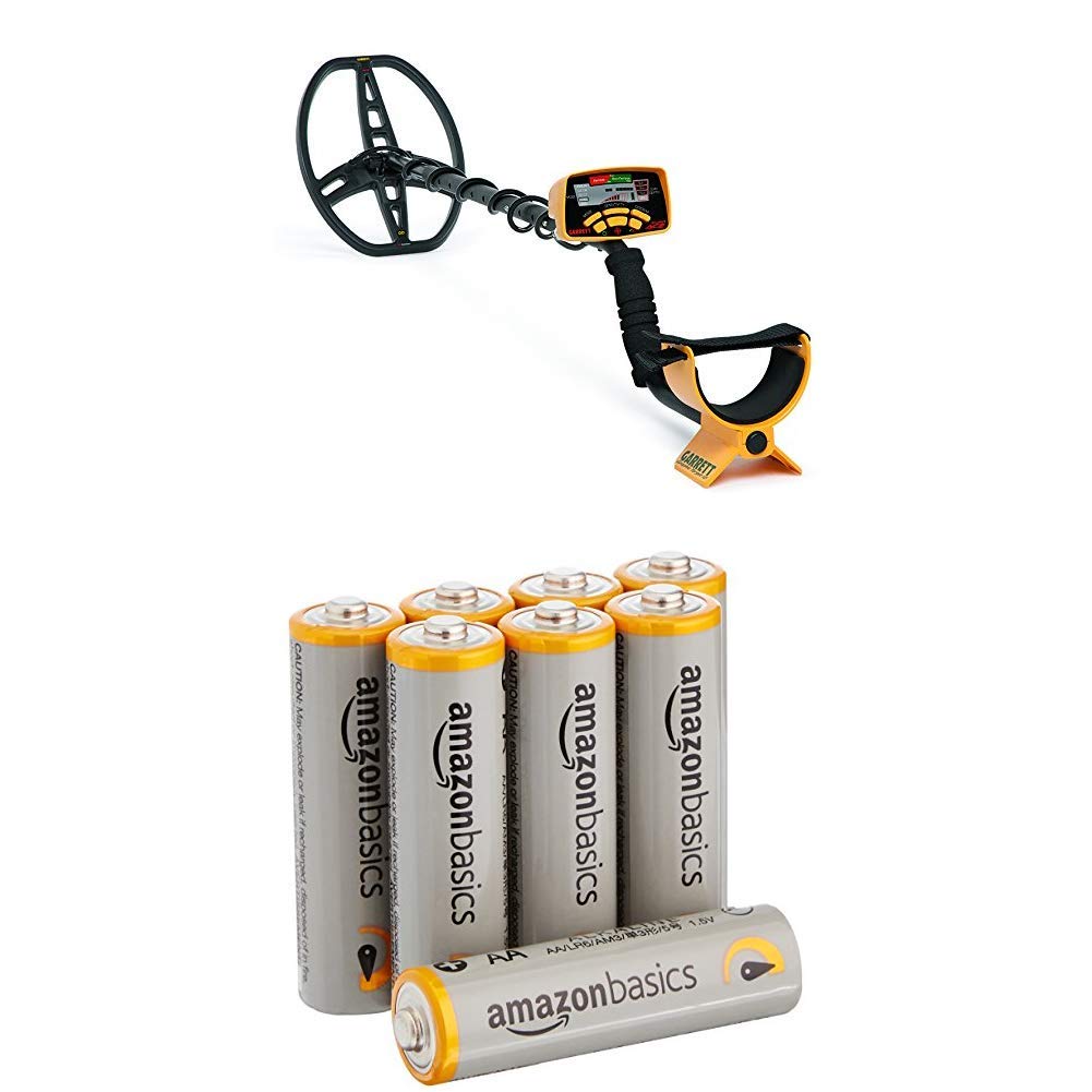 Garrett EuroACE Metal Detector with Amazon Basics Batteries