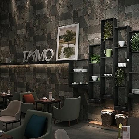 Amazon Co Jp 1 ツチ族ホテルレストランバー防水壁紙ダークレトロロックコーヒーショップの壁紙のメインキャラクターの多く ホーム キッチン