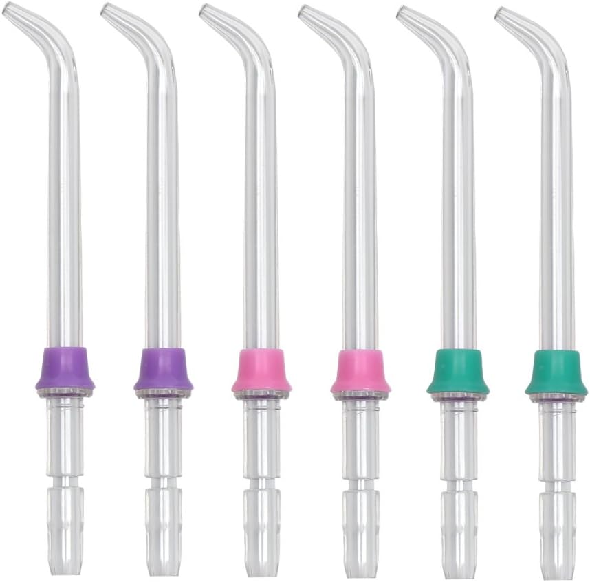 6-PCS Replacement Classic Jet Tips Compatible with Waterpik Water Flossers and Other Brand Oral Irrigators
