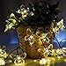 SATU BROWN Outdoor Solar String Lights, 21ft 30LED Fairy Butterfly Waterproof Lights Decorative Lighting for Home, Garden, Patio, Yard, Christmas, Parties