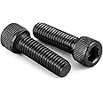M6 x 40mm (8mm to 100mm Available) Socket Head Cap Screws Bolts, Grade 12.9 Alloy Steel Black Oxide, Allen Socket Drive, Machine Thread, 25 PCS