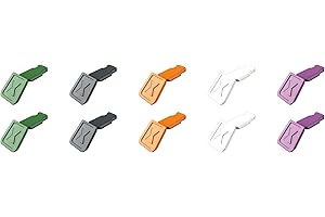 KNIPEX Tools 00 61 10 02 SBA 10 Pc KNIPEXTEND ColorCode Clips (Green, Dark Gray, Orange, White, Violet)