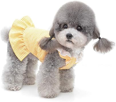 Amazon 実りの秋 小型犬服 かわいい ドレス チェック柄 プリンセス風 春 子犬 猫 ドッグウェア ペット服 洋服 柔らかい 通気性 軽量 日焼き防ぐ 脱毛保護 お散歩 お出かけ 記念撮影 ペット用品 チワワ トイ プードルなど イエロー S 実りの秋 ドレス ワンピース 通販 Amazon 実りの秋 小型犬服 かわいい ドレス チェック柄 プリンセス風 春 子犬 猫 ドッグウェア ペット服 洋服 柔らかい 通気性 軽量 日焼き防ぐ 脱毛保護 お散歩 お出かけ 記念撮影 ペット用品 チワワ トイ プードルなど イエロー S 実りの秋 ドレス ワンピース 通販