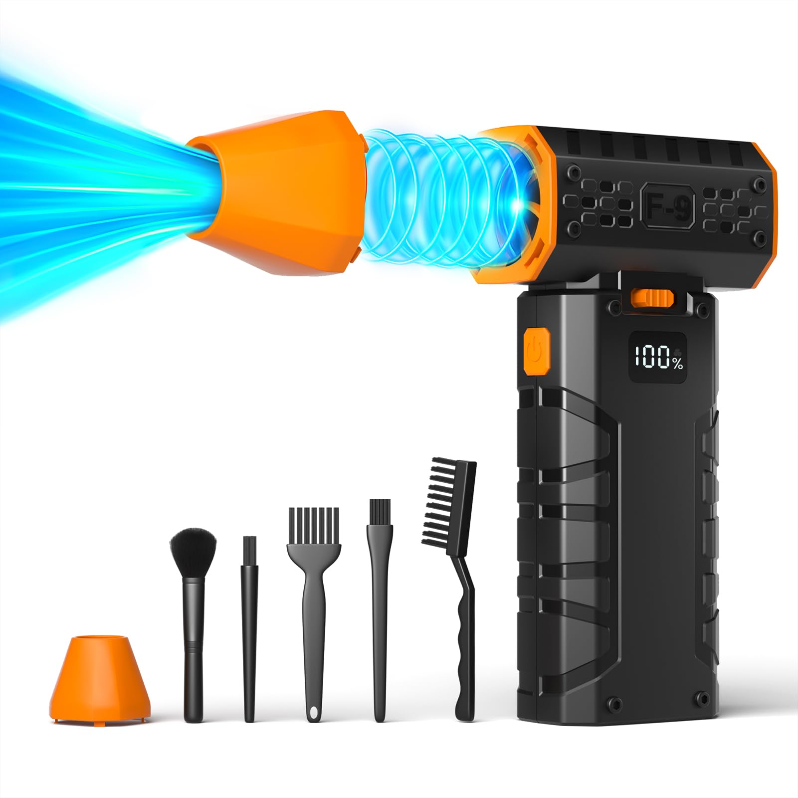 Photo 1 of Electric Air Duster, Super Power Turbo Fan, 240000RPM Violent Fan, Adjustable Turbo JetFan, Handheld Mini Blower for Computer, Keyboard, Outdoor, House and Car