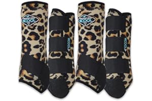 Professional's Choice 2XCOOL Sports Medicine Horse Boots | Protective & Breathable Design for Ultimate Comfort & Durability in Active Horses | Value 4 Pack | Small, Medium, Large