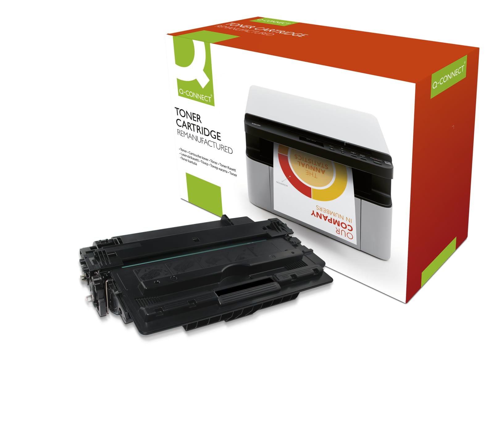 Q-Connect Compatible Toner for HP 14A CF214A Toner, Black