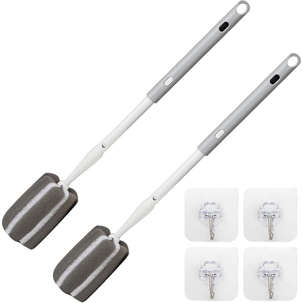 ALINK Cepillo De Limpieza Para Botellas, Juego De 8 Unidades, Para Pajitas, Botellas, Botellas De Agua, Botellas De Cerveza, Termo, Color Negro