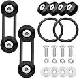 4 Sets Bumper Quick Release Kit - Universal Car Bumper Clips With O-Rings For Front/Rear Bumpers, Trunks, Hoods (Black)