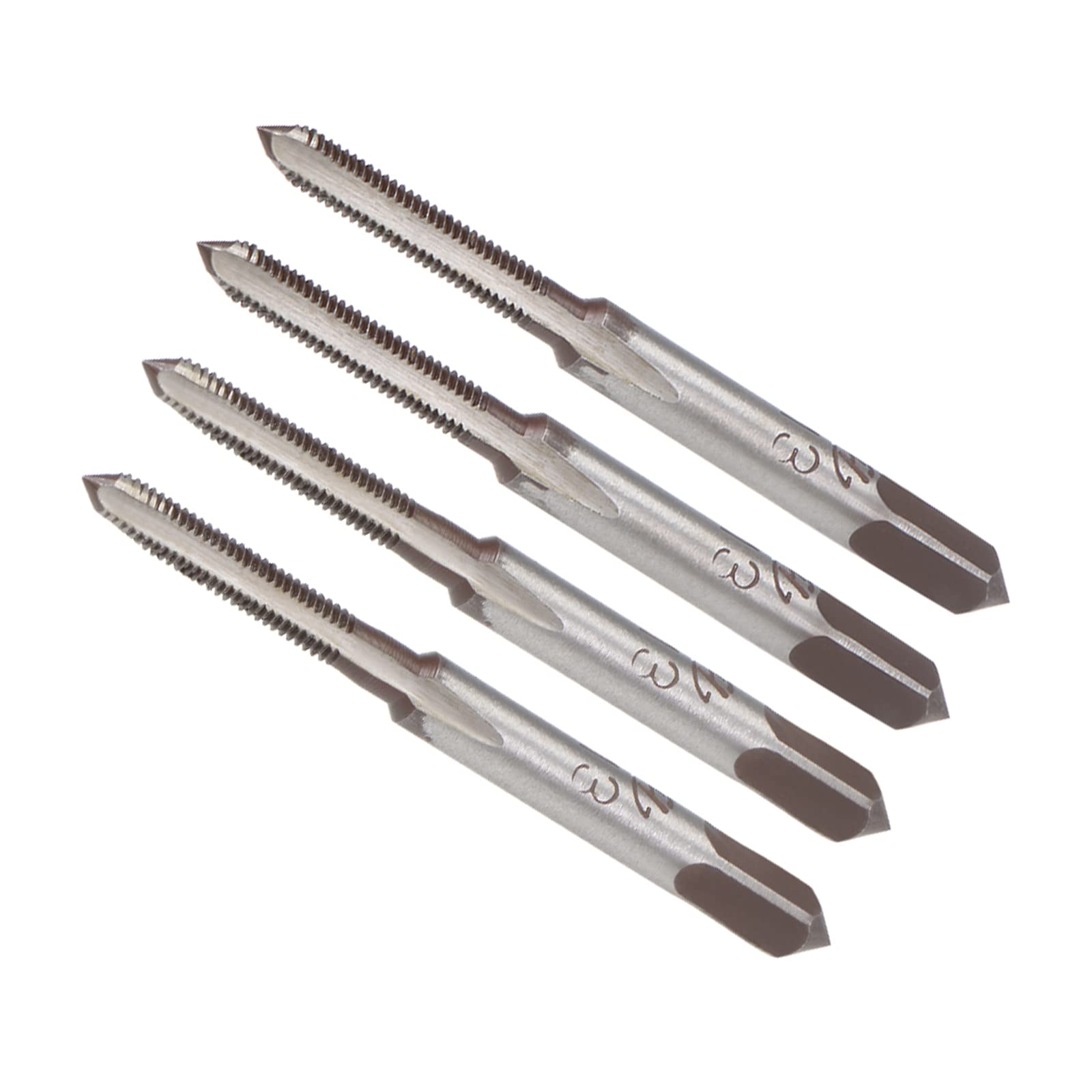 CoCud Hand Threading Taps, M3 x 0.5 Thread, Metric Alloy Tool Steel Screw Tapping Taper Bottom Tap - (Applications: for Machine Thread Repair), 2-Pairs