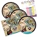 Pirate's Map Happy Birthday Theme Plates and Napkins Serves 16 With Birthday Candles
