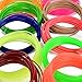 3D Pen Filament Refills - 10pc Different Colors 1.75mm (PLA Material) 21 Feet Per Colour, 2 Glow In The Dark Colors