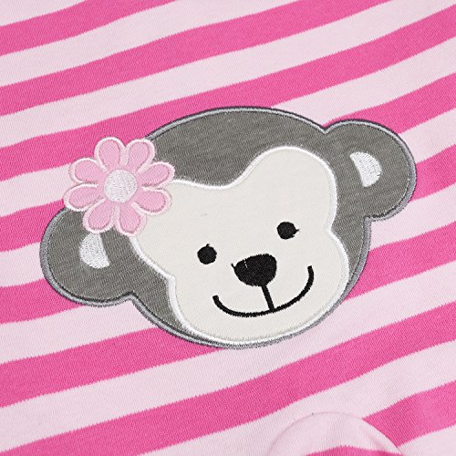 HONGLIN Baby Girls 2Pack Footed Baby Pajamas Sleepers Rompers 100