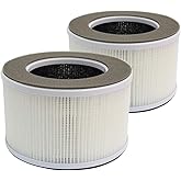 PUREBURG Replacement Filters Compatible with Membrane Solutions MSB3 Air Purifier,2-Pack H13 HEPA 3-Stage Filtration Activated Carbon Air Clean VOCs Odor