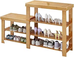 Almacenamiento De Zapatos Gabinete De Zapatos Simple Zapato De Bambú