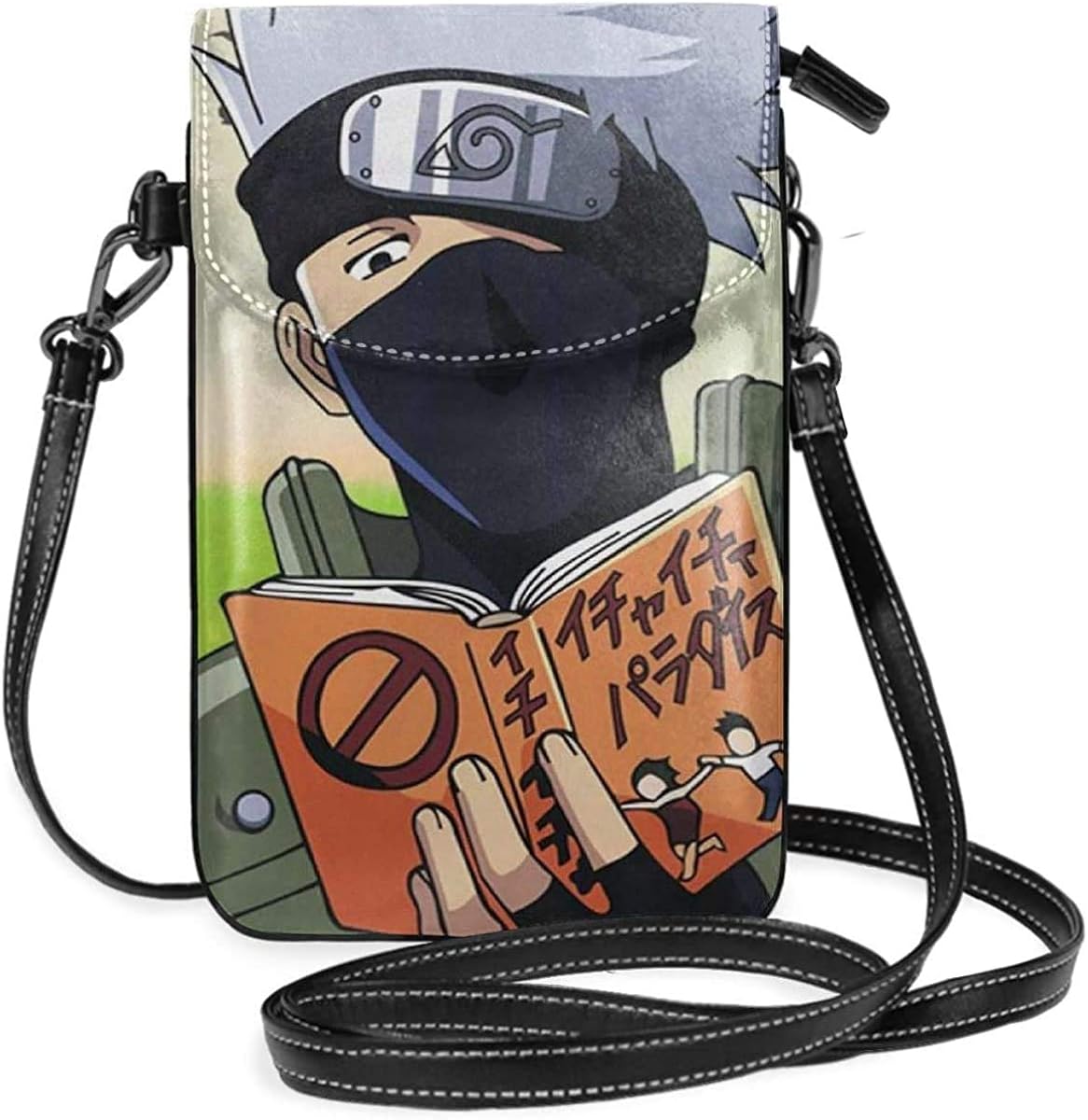KURITIAN Womens Crossbody Bags Naruto Kakashi Small Cell Phone Purse