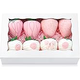 JOHOPACK 20pcs 8x5x2 Inch Cookie Boxes, Bakery Boxes with window Chocolate Covered Strawberries Boxes Treat Boxes for Macaroo