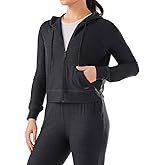 TAVI NOIR SoftTec Zip Up lightweight Hoodie for Women Moisture Wicking Athletic Sport Jacket Adjustable Drawcord & Pocket