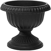 Root &amp; Vessel, 39188.03, Grecian Urn Planter, 18-Inch, Black
