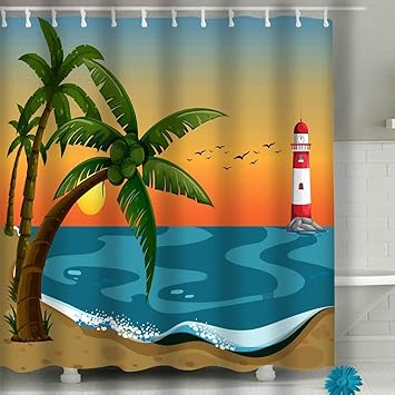 Amazon Com Yilinger Fabric Shower Curtain 60x72 Inch Water