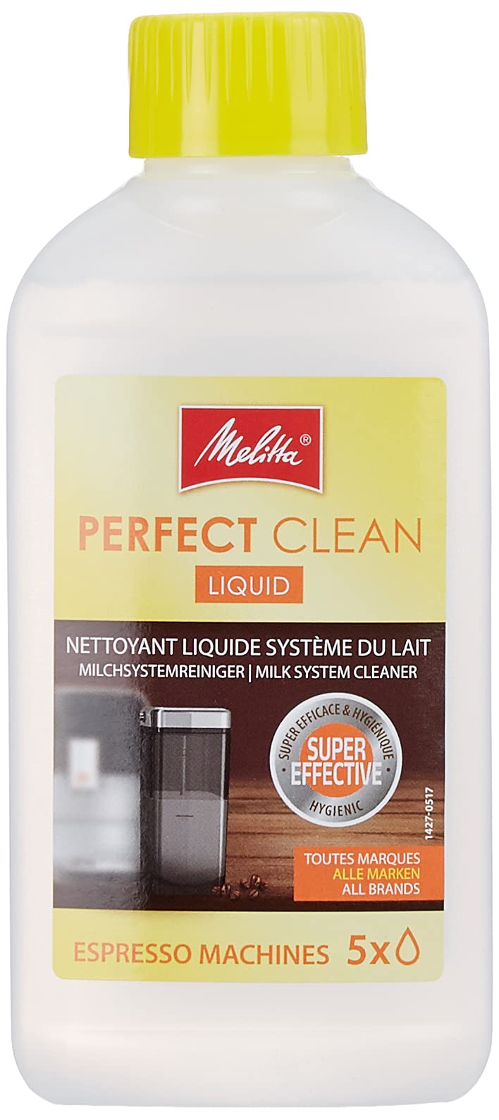 Melitta Milk System Liquid Cleaner, for The Best Automatic Coffee Machine, 250 ml