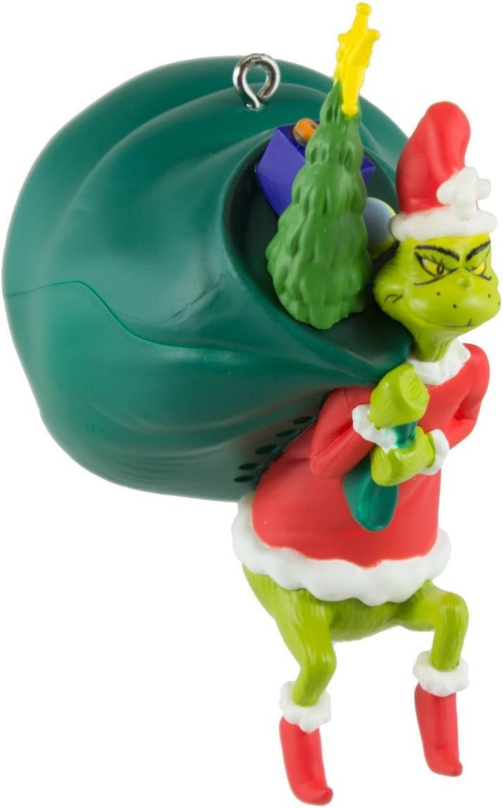 Hallmark 2016 Christmas Ornament Dr. Seuss You'Re A Mean One, Mr. Grinch Musical Ornament