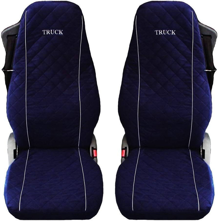 TEXMAR LTD Truck Seat Covers Microfiber Dark BLUE 2 pieces
