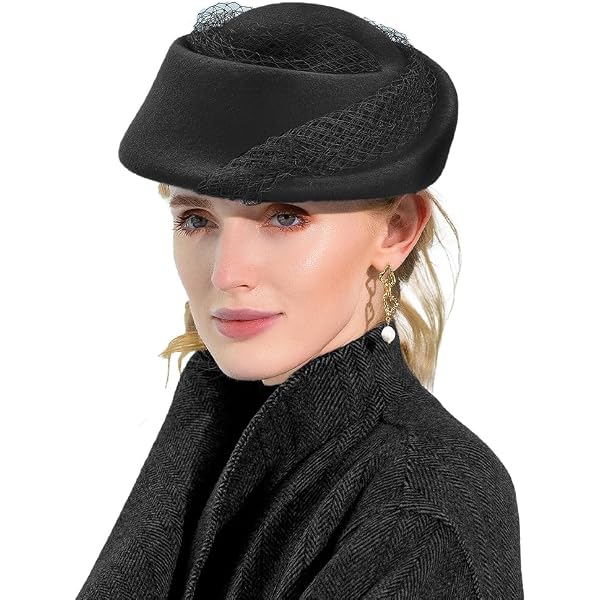 Womens Wool Felt French Berets Pillbox Hat Vintage Beanie  display picture 2