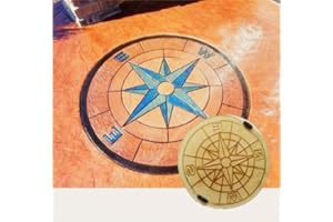Polyurethane Mat "COMPASS MINI" | Durable and Flexible Stamp with Handles for Printing and Texturing Concrete, Cement, Gypsum