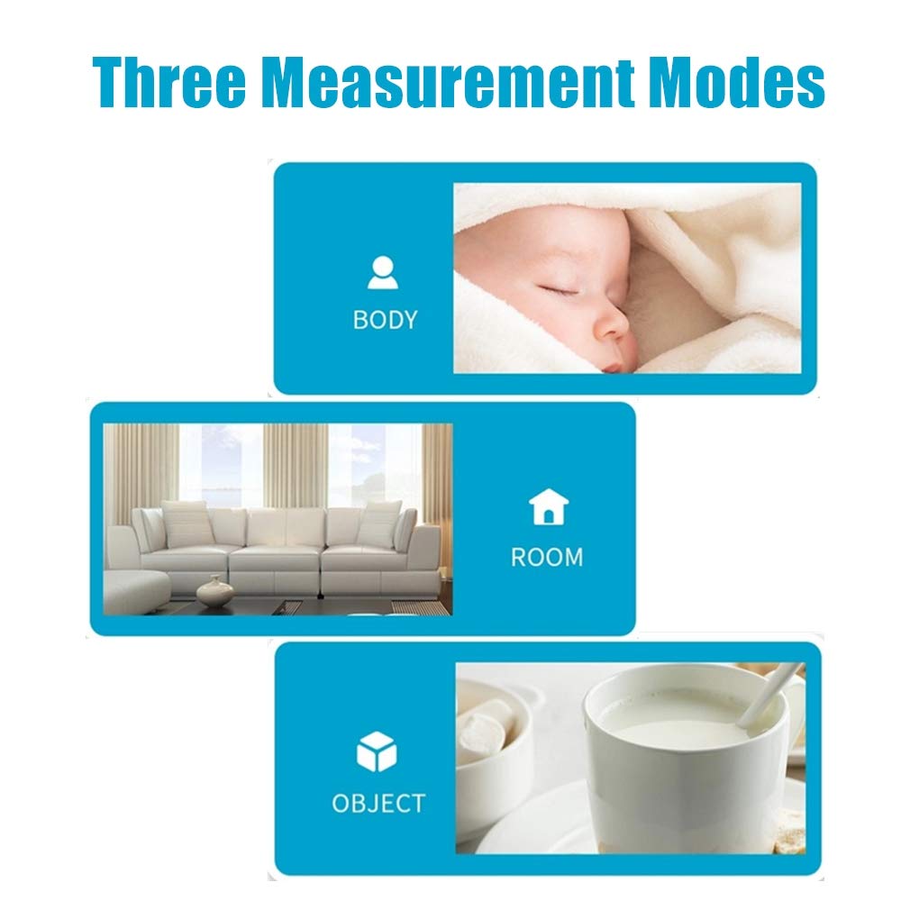 Forehead Thermometer for Adults Non-Contact Infrared Forehead Thermometer with Fever Alarm Function Medical Grade for Baby Children Kids Instant Fever Check Digital Display