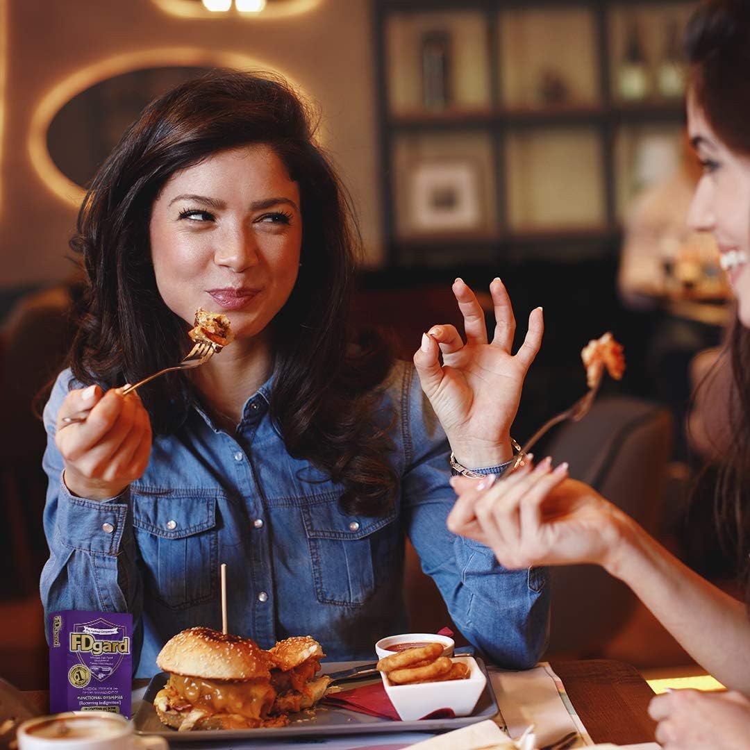 FDgard® for Functional Dyspepsia (Recurring Indigestion) Symptoms Including, Abdominal Discomfort, Difficulty Finishing a Meal, Bloating, Nausea, 36 Capsules: Health & Personal Care