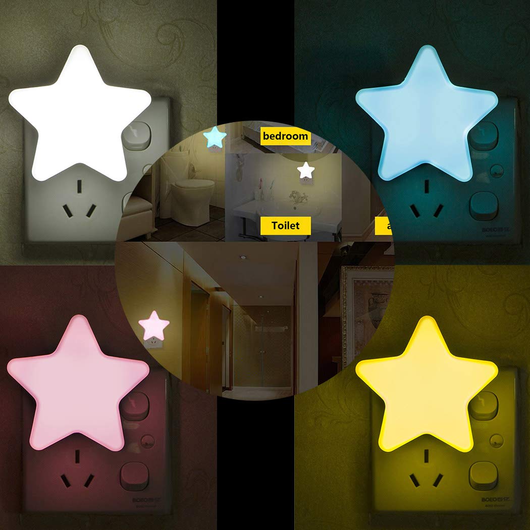 yagot Mini Pentagram Nachtlicht Kreative LED Sensor Lampe Schlafzimmer Wohnaccessoires Nachtlichter