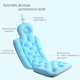 Qianderer Blue Long Full Body Bath Pillow for Tub Neck Back Support 93cm view 5