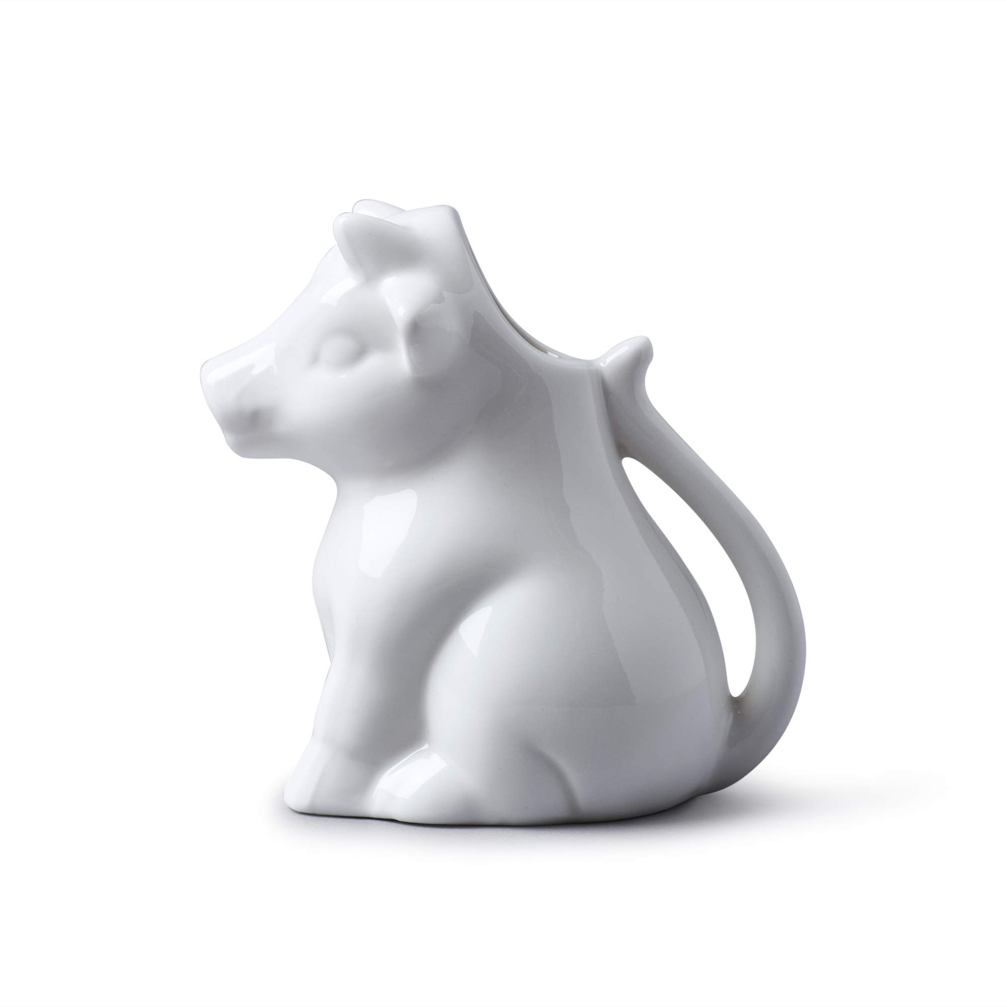 apollo THE HOUSEWARES BRAND WM Bartleet & Sons 1750 T183 Cow Milk Jug, White, 175ml