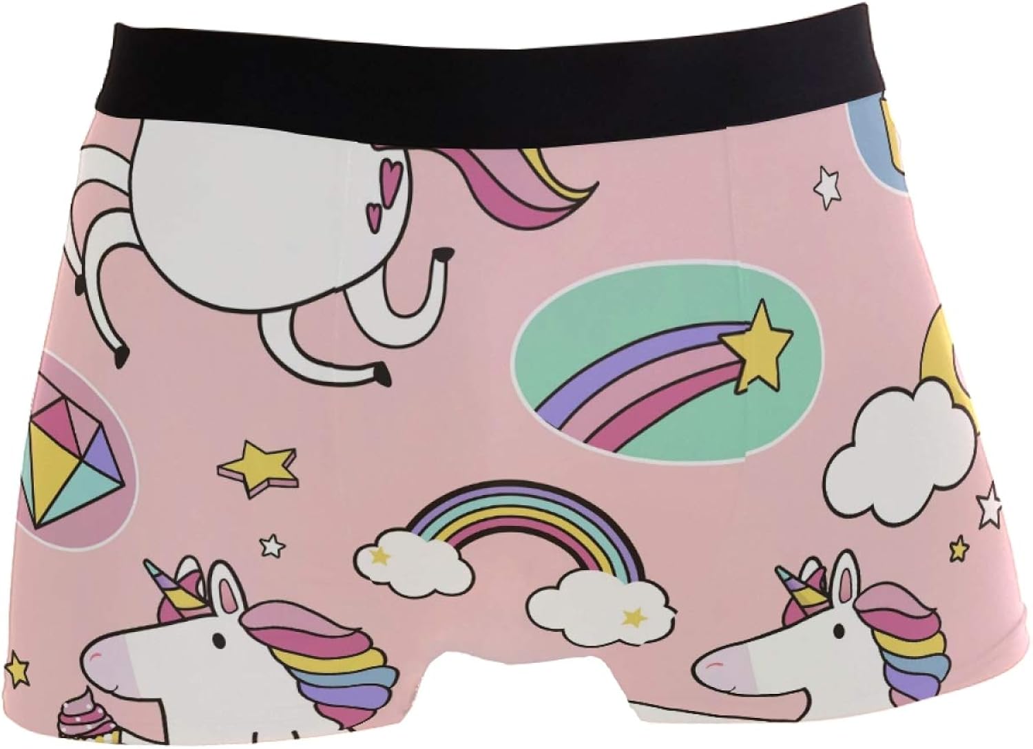 Underwear for Men Boxer Briefs Fit Unicorns with Magic Element S2XL at Amazon Men’s Clothing store