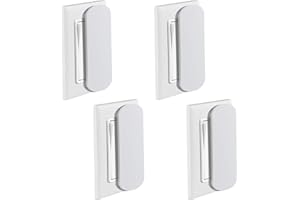 MvToe Magnetic Switch and Outlet Cover Light Switch Guards for Flat Modern Switches Toggle Switches, for Sabbath, Home and Office (4 Pack)