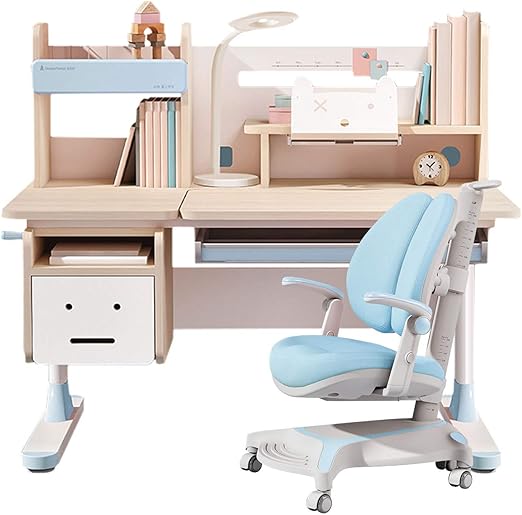 study table with bookshelf for kids