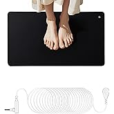 Grounding Mat,Conductive Grounding Pad, Earth Mat with 15ft Grounding Cord, Universal Grounding Mat for Pain Relief, Inflammation(23.6x13 Inch)