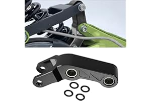 BILLFARO 3/4" Rear Suspension Link, 7075 Aluminum Reinforced Progressive Suspension Linkage Adjustable Slam Lowering Kit for Sur Ron Light Bee X for Segway X160 X260 Electric Dirt Bike (Black))