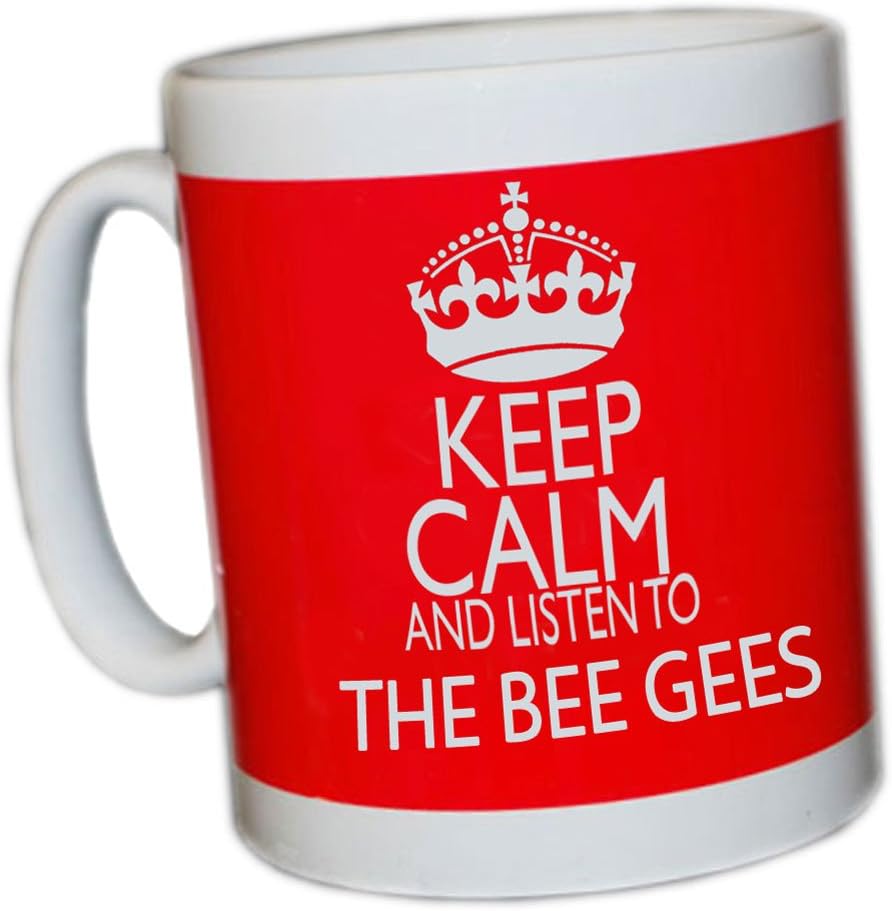 Amazon De Keep Calm And Listen To Bee Gees Red Mug By K H Enterprises amazon de
