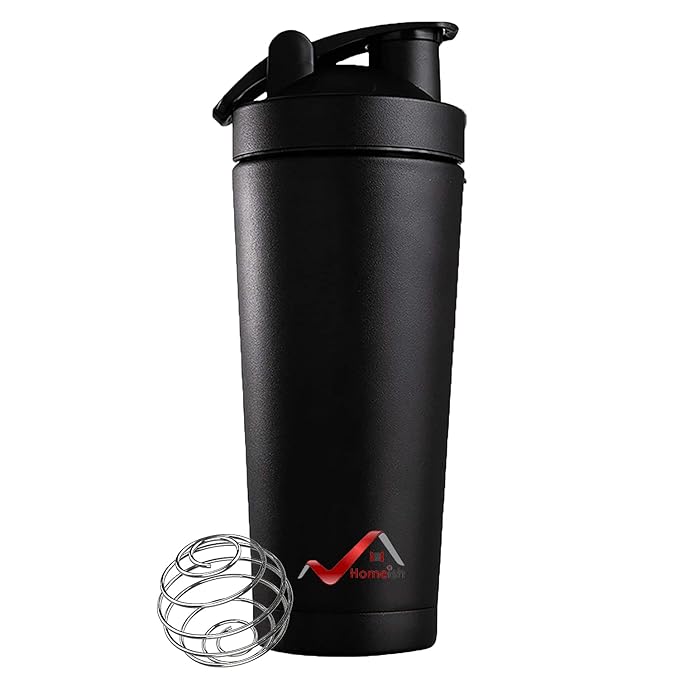 Homeish Stainless Steel, Color Coated Gym Shaker for Gym / Workouts