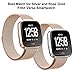 SWEES Metal Bands Compatible Fitbit Versa Smart Watch, Milanese Loop Stainless Steel Metal Replacement Accessories Small Large for Women Men, Black, Champagne, Colorful, Rose Gold, Silver, Grey