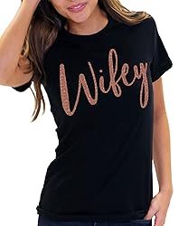 Bride T-Shirt for Wedding - Rose Gold Glam Wifey