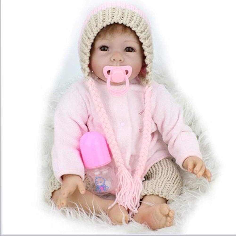 Prezzo Mr.LQ Bambola di rinascita Corpo in Silicone 57cm Bambola Regalo per Bambini Fatti a Mano in Silicone Realistico Neonato in Vinile,Rosa,55cm Offerte