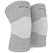 ProFitness Bamboo Knee Sleeve for Joint Pain Improved Circulation Compression – Effective Support for Running, Jogging,Workout, Walking, Hiking and Recovery (Small, Gray)